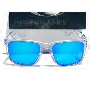 Oakley HOLBROOK XL in Clear Frame with POLARIZED PRIZM Sunglasses NIB
